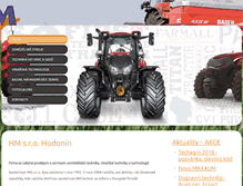 Tablet Screenshot of hmhodonin.cz